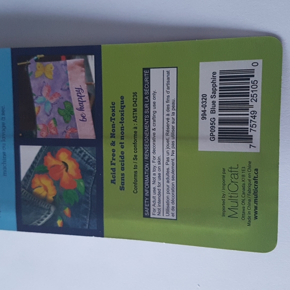 Permanent Fabric Paint Marker (Blue Sapphire) - Picture 8 of 9